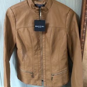 Faux leather jacket